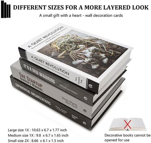 مجموعة كتب زخرفية، صندوق تخزين لطاولة الدخول، ديكور كتب مكدسة، كتب ديكور للرف، كتب ديكور لديكور المنزل، كتب زائفة لتزيين المنزل والمكتب in Kuwait