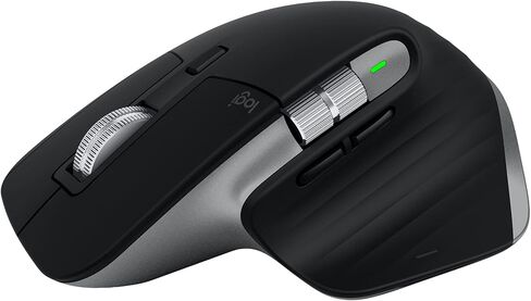 Logitech MX Master 3S for Mac Wireless Bluetooth Mouse, Ultra-Fast Scrolling, Ergo, 8K DPI, Quiet Clicks, Track on Glass, USB-C, Apple, iPad - Space Grey (Renewed) in Saudi Arabia