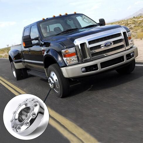 أغطية مركز محور عجلات السيارة الأمامية مقاس 19.5 بوصة ذات 10 عروات متوافقة مع Ford F450 F550 2005-2016 Super Duty تحل محل 5C3Z1130NA (زوج) in Kuwait