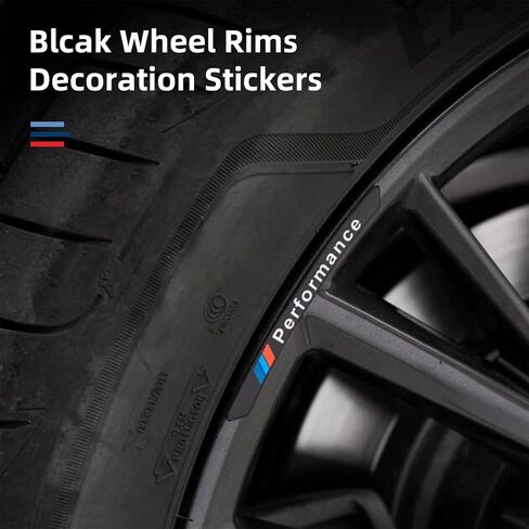 Aluminum Wheel Rims Decoration Stickers Car Wheel Center Decals Emblems for BMW X3 X4 X5 X6 F20 F21 F22 F23 F30 F31 F32 F33 F35 F36 F10 F15 F16 E46 F10 F30 F20 G20 G38 (4pcs Black) in Saudi Arabia