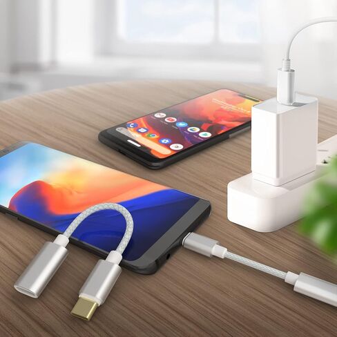 USB C Adapter i OS Lighting Female to USB C Male Adapter - Only Charging Adapter Compatible with iPhone 15 Series Galaxy S24/X6/F13/M13/M53 Note 10 Pixel 8 in Saudi Arabia