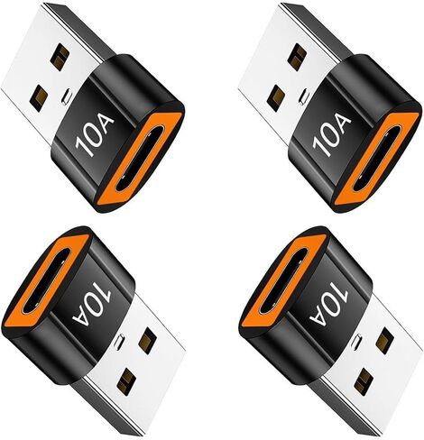 محول USB-C إلى USB – 10 أمبير كحد أقصى، محول كابل USB خفيف الوزن ومريح in Kuwait