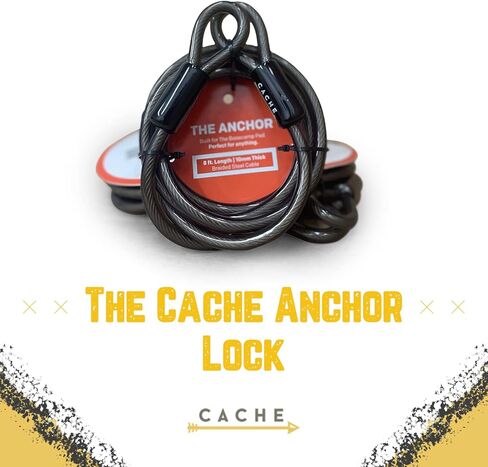 قفل مرساة، كابل سلك فولاذي للأمان 10 مم، قفل سميك وقوي للوحة Basecamp ونظام Basecamp in Kuwait