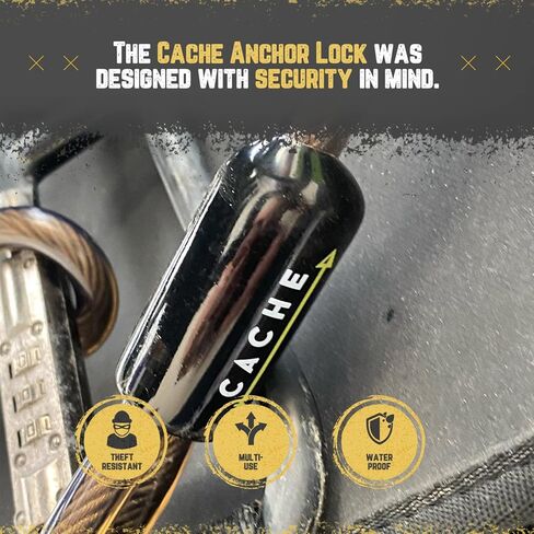 قفل مرساة، كابل سلك فولاذي للأمان 10 مم، قفل سميك وقوي للوحة Basecamp ونظام Basecamp in Kuwait