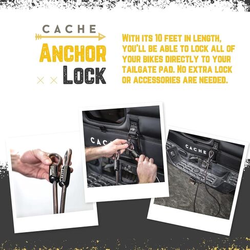 قفل مرساة، كابل سلك فولاذي للأمان 10 مم، قفل سميك وقوي للوحة Basecamp ونظام Basecamp in Kuwait