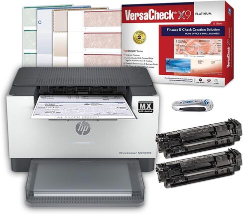 VersaCheck HP Laserjet M209 MXE MICR Check Printer X9 Platinum حزمة برامج طباعة الشيكات لخمسة مستخدمين in Saudi Arabia