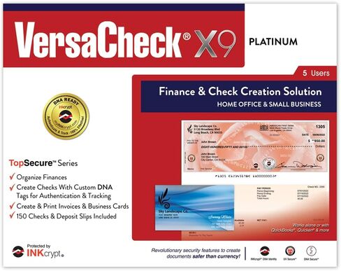 VersaCheck HP Laserjet M209 MXE MICR Check Printer X9 Platinum حزمة برامج طباعة الشيكات لخمسة مستخدمين in Saudi Arabia