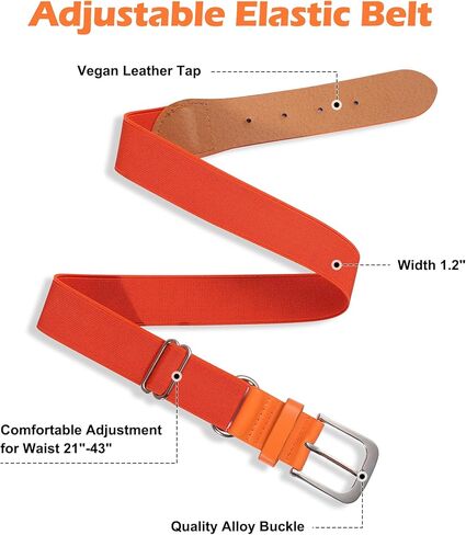 Youth Baseball Socks with Belt Combo, Adjustable Elastic Belts and Softball Socks Set for Boys and Grils in Kuwait