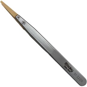 Boley grain tongs with wooden tips tweezer Form F for sensitive watch movement components 5 inches (130mm) watchmaker tool