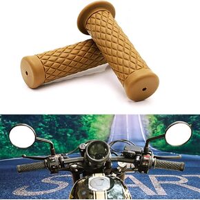 Universal Brown 7/8 "22 مم قبضة دراجة نارية غير قابلة للانزلاق شريط المقبض المقبض المقبض المريح المريح للسباق للدراجة الأوساخ هوندا ياماها سوزوكي