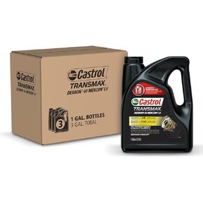 Castrol Transmax DEXRON®-VI MERCON® LV Transmssion Fluid, 1 Gallon, Pack of 3