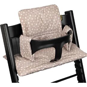 UKJE Cushion Compatible with Stokke Tripp Trapp - Soft Seat Cushion for Infants, Babies & Toddlers, High Chair Accessories, Cotton Fabric Insert, Easy to Install, Handmade in Europe(White Eucalyptus) in Saudi Arabia