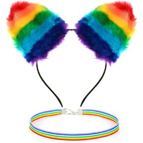 فروي قوس قزح القوس قوس قوس قوس قوس قش cosplay hairband prid