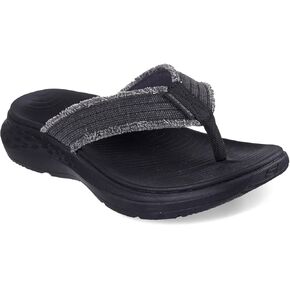 Skechers Men's Parson Sd-Gino Thong Sandal with Frayed Edges