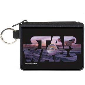 Buckle-Down Women's Standard Canvas Coin Purse Star Wars The Child, Black, 4.25" x 3.25"