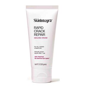 SkinIntegra Rapid Crack Repair Foot Cream, Extra Strength Urea Cream 25% Plus Lactic Acid Promotes Cracked Heel Repair and Moisturizes and Nourishes Dry Skin with Omega Fatty Acids in 1 Day (3 oz)