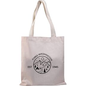 BDPWSS Forks Washington Gift Tote Bag TV Show Fans Gift Forks Washington Est 1945 Handbags (forks washington 1945 TG)