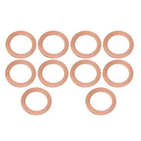 15pcs زيت زيت زيت حشية ، OEM#007603-014106 14 مم محرك محرك النحاس محرك سحق سحق ، حلقات ختم التلقائي ملحقات بديلة متوافقة مع CLA250 2016 4MATIC