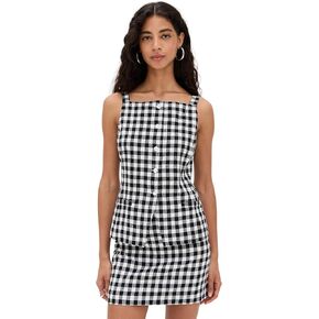 WAYF Women's Gracie Gingham Vest