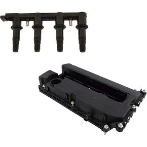 TRQ Ignition Kit Coil Coil Coil Cover متوافق مع 2009-2011 Chevrolet Aveo Aveo5 2011-2015 Cruze 2016 Cruze Limited 2015-2018 Sonic 2009-2010 Pontiac G3