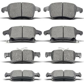 Front Rear Ceramic brakes Pads Brake Pad Compatible with 2013-2019 Ford Fusion,2013-2020 Lincoln MKZ