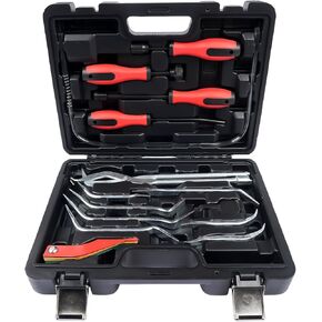 14 PCS Brake Service Kit Presenting لخدمة فرامل الأسطوانة على معظم المركبات مع مقياس بطانة الفرامل