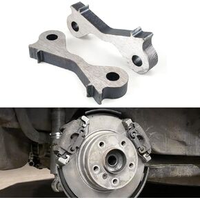 Bevinsee ثنائي الفرامل الخلفية الفرجار 2pcs لحام على المحولات الانجراف يتوافق مع BMW E36 E46 323I 323CI 325I 325CI 325XI 328I 328CI 330I 330CI 330XI