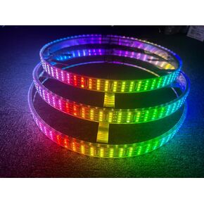 Sando Tech 15.5 'Quad Row Dream Color مطاردة أضواء عجلة LGB RGB لـ Polaris Slingshot 3 Wheeler S/R/SL/SLR/GT Wheel Rim Lights Bluetooth