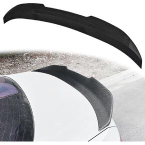 Rear Spoiler Compatible with BMW 5 Series F10 Sedan 528i 535i 550i and F10 M5 2010-2016 Carbon Fiber Printing Rear Trunk Spoiler Wing