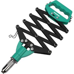 Prowin Heavy Duty Hardell Rivet Gun, Manual Hand Accordion Riveter Industrial Riveting Device with Whirlpower Spring