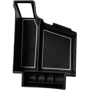 Center Console Armrest Box Organizer Tray, Armrest Tray Storage Box Compartment Tray Coin Container, Compatible with Volvo Xc90 Xc60 S90 S60 V90 V60