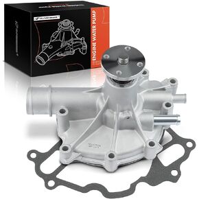 A-Premium Engine Water Pump W/Gasket - OHV V8 5.0L 5.8L - Compatible with ford - E,F Class - 87-96 - F-150, F-250, E-150 E-250 E-350 Econoline Club Wagon, Bronco & More, Replace# E7TZ8501A