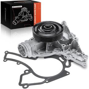 A-Premium Engine Water Pump with Gasket & Pulley Compatible with Mercedes-Benz E550 CLS550 S550 2007-2011 G550 2009-2015 CL550 CLK550 GL450 SL550 GL550 ML550