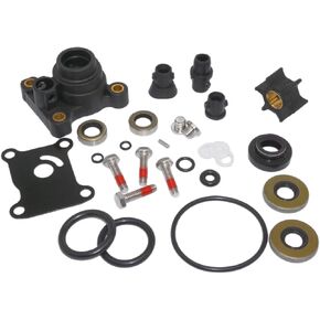 Boat Marine 0394711 Water Pump Impeller Kit with 0396350 Lower Unit Seal Kit for Johnson Evinrude 8 9.9 10 15 HP Outboard Replace 394711 396350 18-3327 18-2656