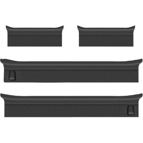 Car Door Sill Protector Kit Compatible with 2018-2024 Jeep Wrangler JL Unlimited, Door Sill Guards Fit for 2020-2024 Jeep Gladiator, for Wrangler JLU and Gladiator JT 4 Door Car Accessories