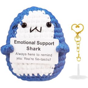 Exlinonline Funny Positive Crochet Animals Frog, Emotional Support Crochet with Positive Messages, Cute Handmade Birthday Gifts for Women Men Teenager Friend Coworker Mothers Day Student Graduation in Kuwait