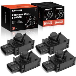 A-Premium 4-PC Reverse Backup Parking Assist Sensor Compatible with Select Lexus Models - ES350 2007-2012, Replace# 8934133110, 8934133110C0