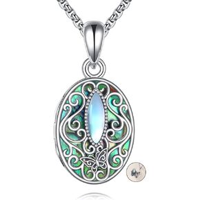 Tree of Life Locket Necklace Sterling Silver Locket Necklace That Holds Pictures Tree of Life Locket Pendant for Women Wife Girlfriend in Kuwait