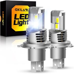 OXILAM 9007/HB5 LED Bulbs 10X Ultra-Brighter 60,000LM Than Halogen, 3 Min Quick Install, 20 Years Lifespan, No Flicker, 99% Compatibility