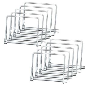 10Pcs Trailer Coupler Pin 1/4-Inch Diameter x 4-Inch Long(6.3mmx100mm),Safety Trailer Hitch Pin,Heavy-Duty PTO Shaft Trailer Hitch Pin Lock,Lawn Mower Hitch Pin Quick Release Wire Locking Pin