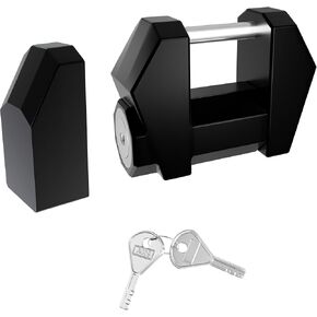 Trailer Tongue Coupler Lock, Dia 1/4'', Extra Wide 1.2'' Span, High-Security Latch Lock for Wide Trailer Coupler, for RV, Boat, Truck, and Car Tow Hitch, Cyberpunk Futuristic Style