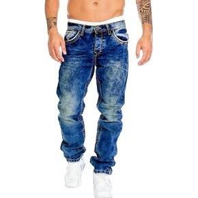Men's Skinny Jeans, denimPants,Stretch Fashion Straight,Leg Flex Waist Slim fit Distressed Jean,Cargo Jeans for Men