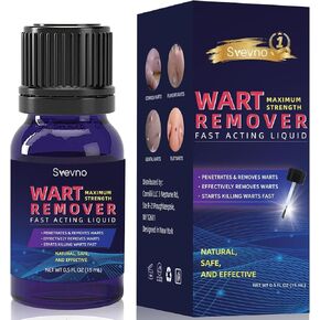 Fast-Acting Wart Remover Freeze Off: Plantar Wart with Salicylic Acid Liquid Wart Gel Maximum Strength for Women and Men - Precision Applicator for Common, Plantar & Flat Warts - Safe Use at Home