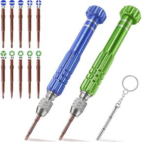 13 in 1 Glasses Screwdriver, Eyeglass Repair Kit with 10 Magnetic Screwdriver Tips, Multifunctional Eye Glass Repairing Kit for Eyeglass Sunglass Watch Phone Laptop Jewelry Electronic