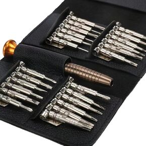 Precision Screwdriver Set 25 IN 1 Eyeglass Repair Tool Kit, Watch Repair Screwdriver Set Micro Portable Screwdrivers for Drone, Phone, Watch, Eyeglasses, Jewelry, Camera Repair