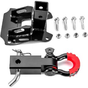 Weisen 2 "Hitch Receiver Hitch & 2" Shackle Hitch Receiver مع 3/4 '' D Ring Shackle ، 7/8 "قفل PIN متوافق مع Honda Talon 1000 R x 1000-4 2019-2025