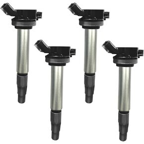 Ignition Coil Pack for Toyota & Corolla: Set of 4 Coils Pack OE # UF596 UF619 C1714 90919-02252 90919-02258 fits Toyota Corolla Prius Matrix Scion Lexus Pontiac Perfect for Complete Engine Tune-Up