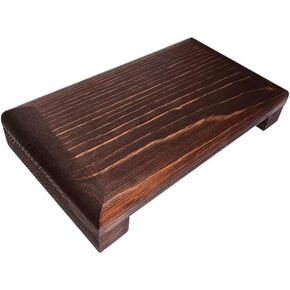 Quiet Luxury, Farm House, Wooden Display Stand, Rectangular, Brown, 8 x 4.5 x 1.5 inches
