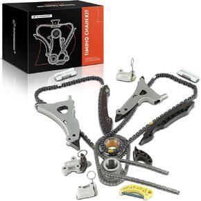 A-Premium 17PCS سلسلة توقيت مجموعة سلسلة توقيت W/subrocket & tensioner ودليل متوافق مع Mercedes-Benz C300 2013-2014 ، C350 2012-2015 ، C400/CLS400/E350/E400/GL450/GLK350/ML350/ML400-V6 3.0L 3.5L.