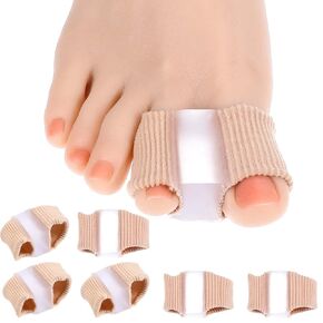 6pcs مصحح ورم الهلام للنساء الكبير من أصابع القدم ، مصحح مرنة للأصابع الفواصل للنساء المتداخلة ، وأصابع المطرقة المتنفرة فواصل عن آلام قدم الرملة للرجال.